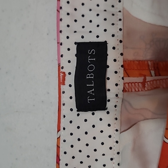 Talbots floral "Perfect Crop Pant" size 10 - Picture 3 of 7